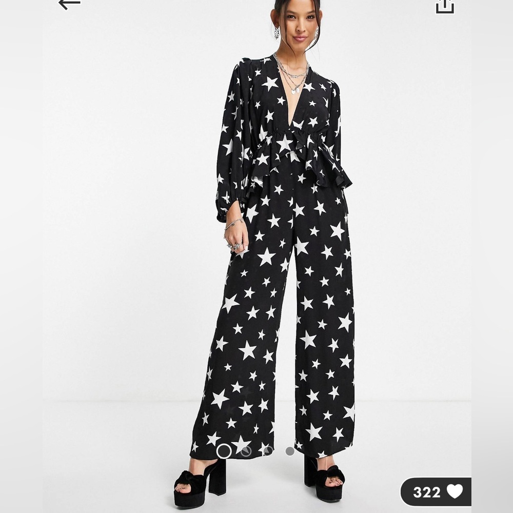 Topshop Star Print Jumpsuit from Asos